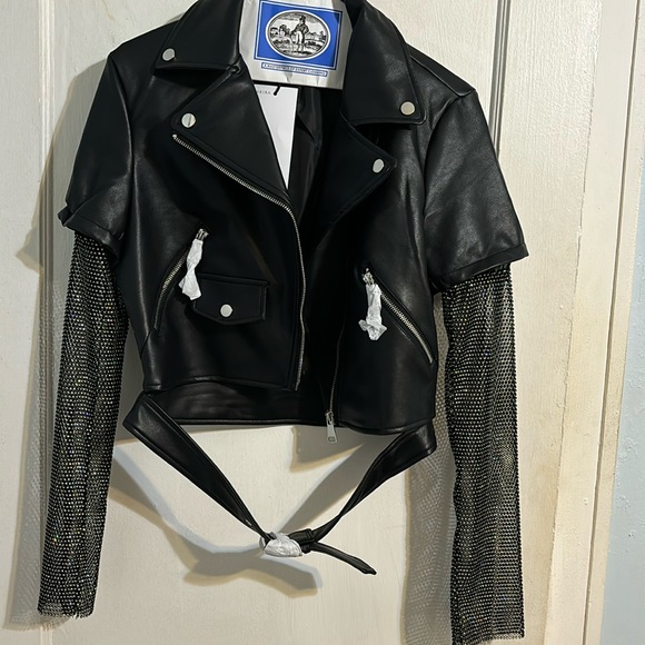 Beautiful Faux Leather Moto Jacket - Picture 1 of 3